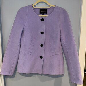 Lafayette 148 New York Lilac Wool Angora Jacket Size 10
